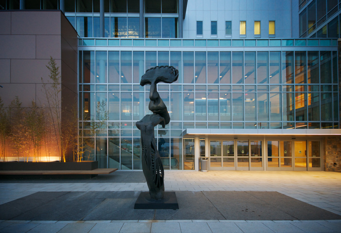 'The Thought' bronze sculpture unveiled in Tysons Corner, VA. The building is now a Walmart.
