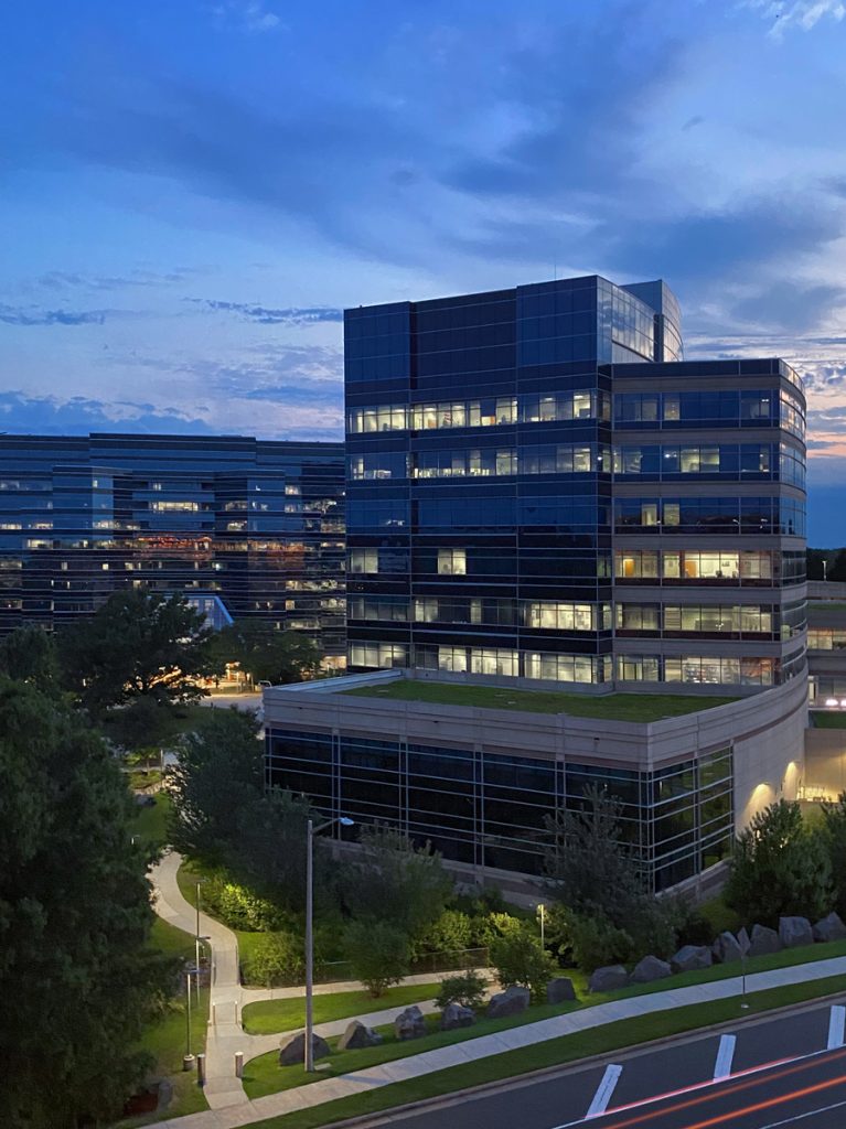 Fairfax, VA. Police headquarters on Monument Drive.
